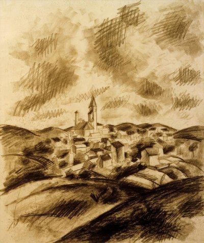City in the Hill Country by August Macke